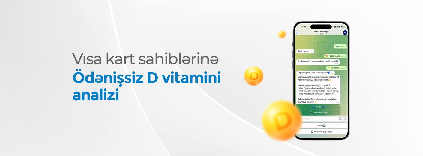 D vitamini analizi ödənişsiz